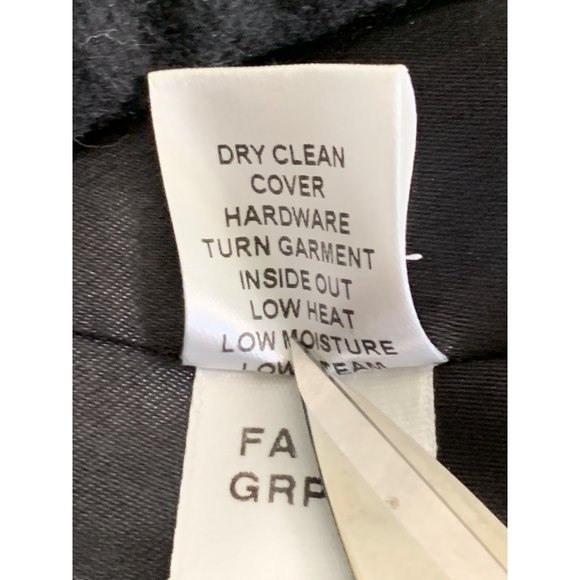 St John Collection Size 6 Black Over Coat Wool Cashmere 6711 Women GUC Belt - Picture 14 of 15